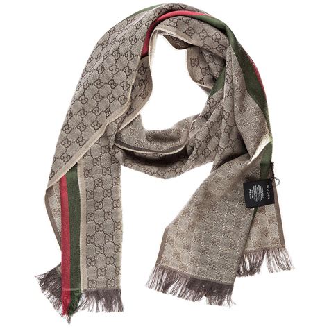 gucci men's wool scarf